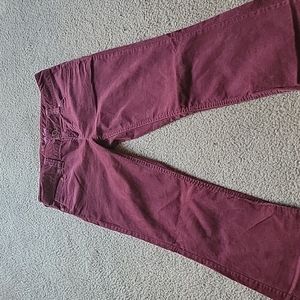 American eagle corduroys size 4 maroon